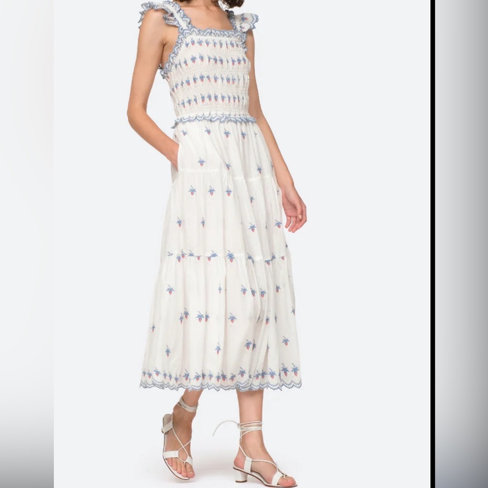 SEA New York Renee Strawberry Dress 🍓 Size L - Picture 2 of 13